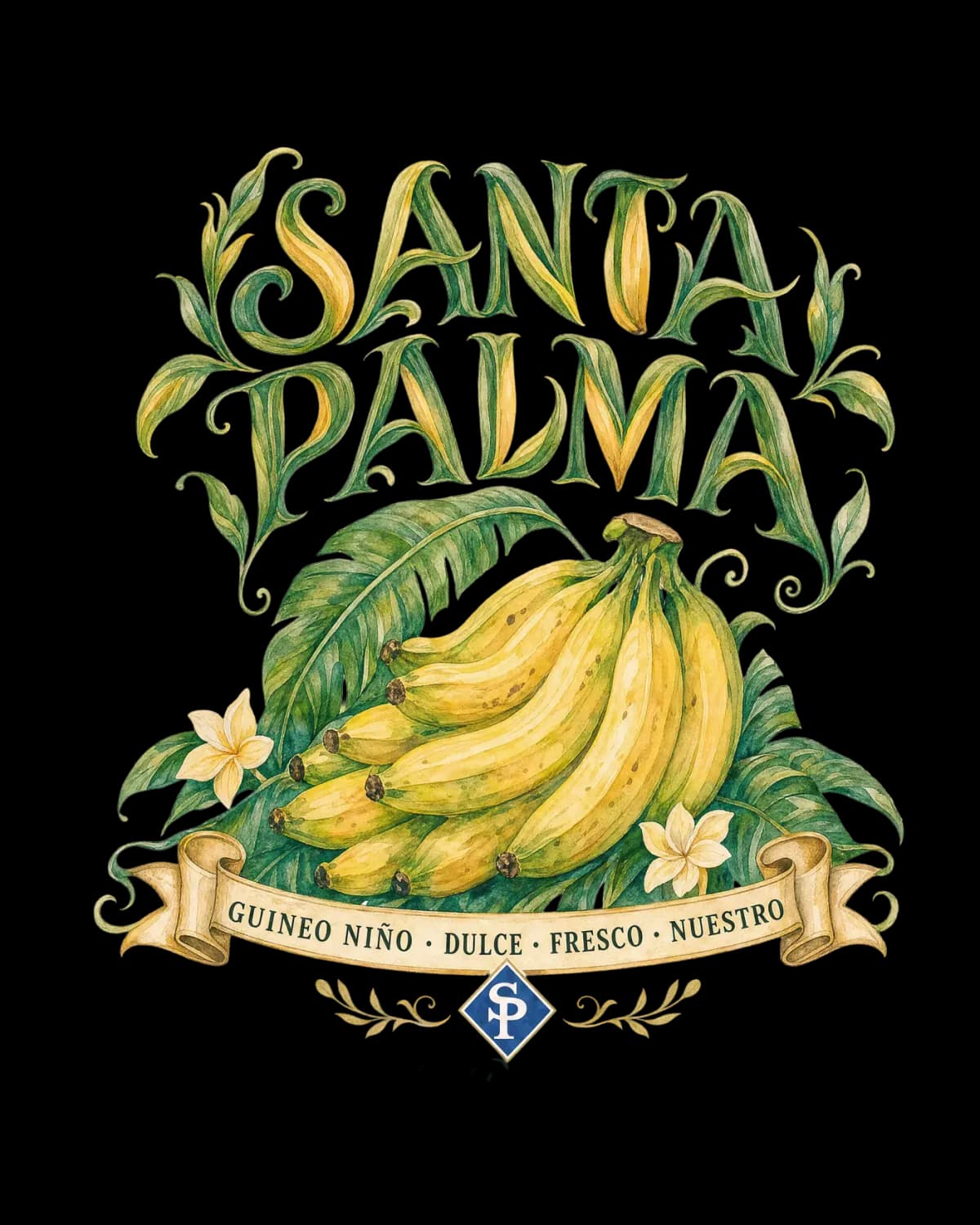 La plancha del escudo Guineo Niño