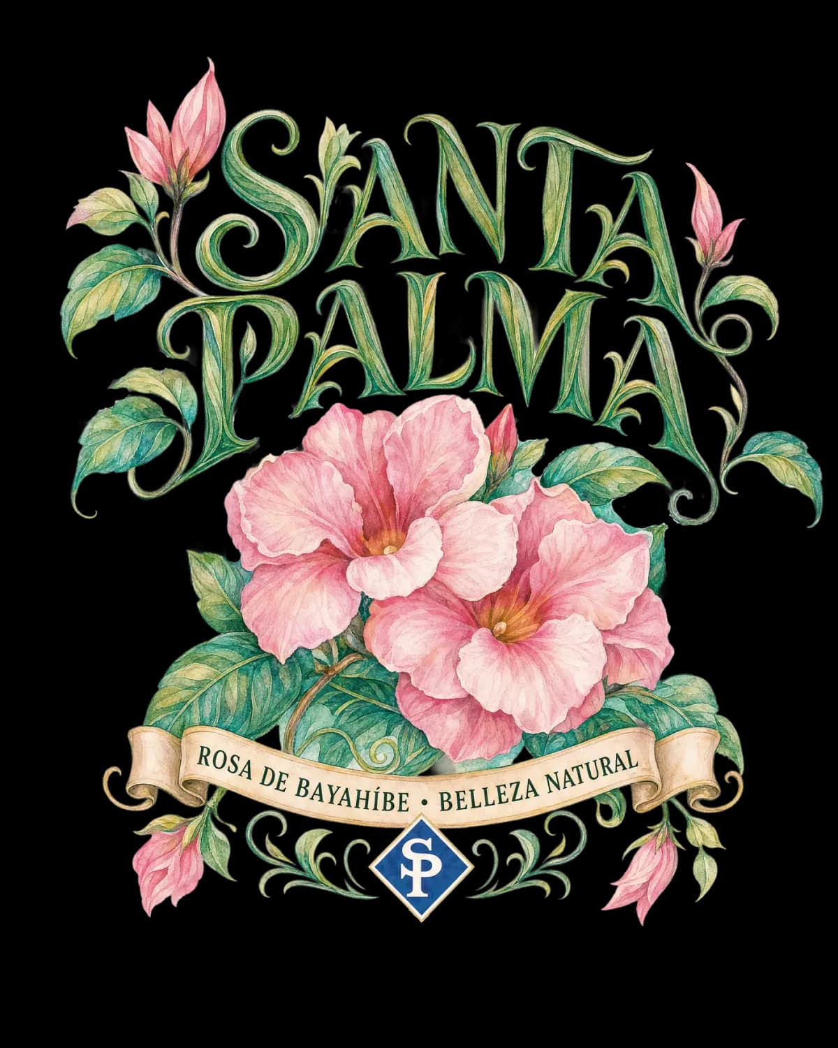 La plancha del escudo Rosa de Bayahíbe